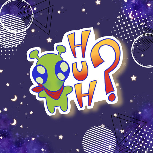 Silly Cute Alien Sticker | Vinyl weatherproof sticker