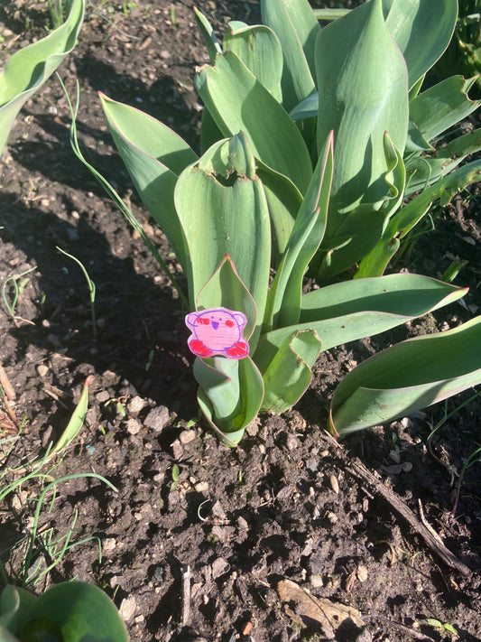 Cute Kirby Pin | Handmade Kirby video game accessory